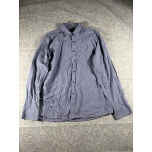 Marc Anthony Mens Slim Fit Long Sleeve Button Down Shirt Blue Plaid XL